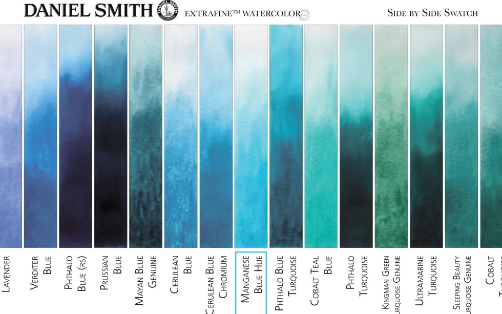Farba akwarelowa Extra Fine - Daniel Smith - Manganese Blue Hue, 5 ml