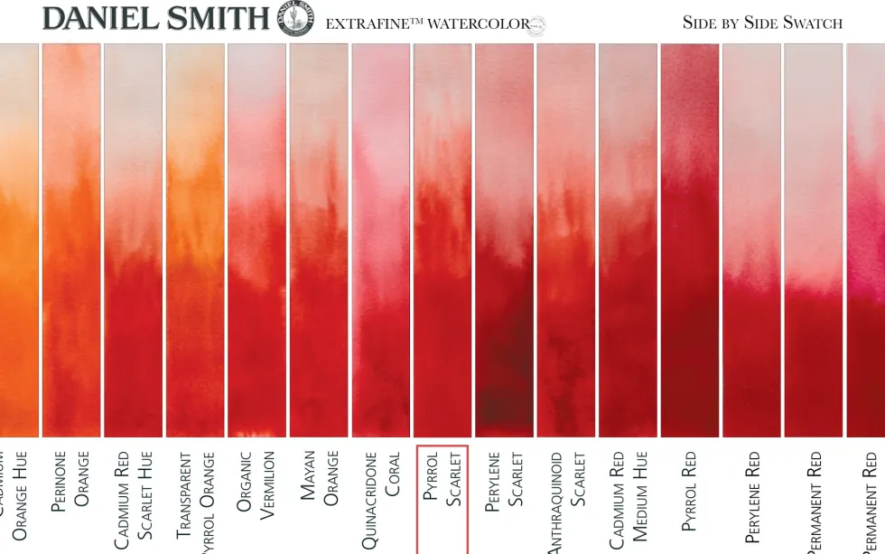 Farba akwarelowa Extra Fine - Daniel Smith - Pyrrol Scarlet, 15 ml