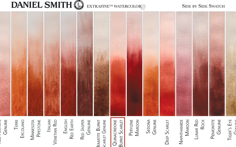 Farba akwarelowa Extra Fine - Daniel Smith - Quinacridone Burnt Scarlet, 5 ml