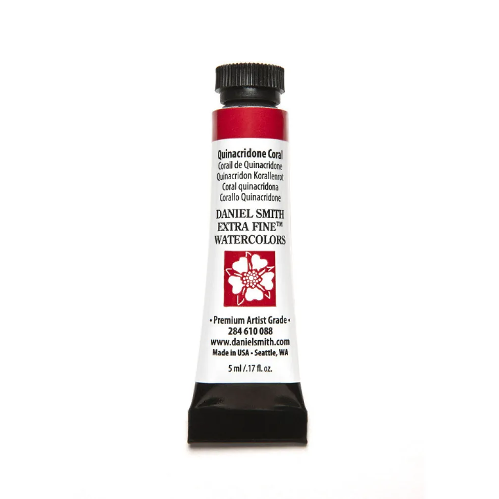 Farba akwarelowa Extra Fine - Daniel Smith - Quinacridone Coral, 5 ml
