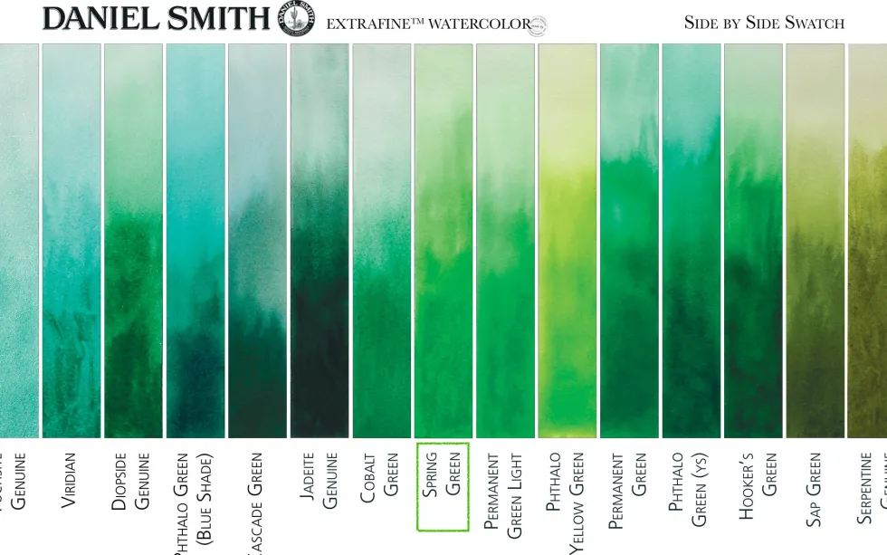 Farba akwarelowa Extra Fine - Daniel Smith - Spring Green, 15 ml