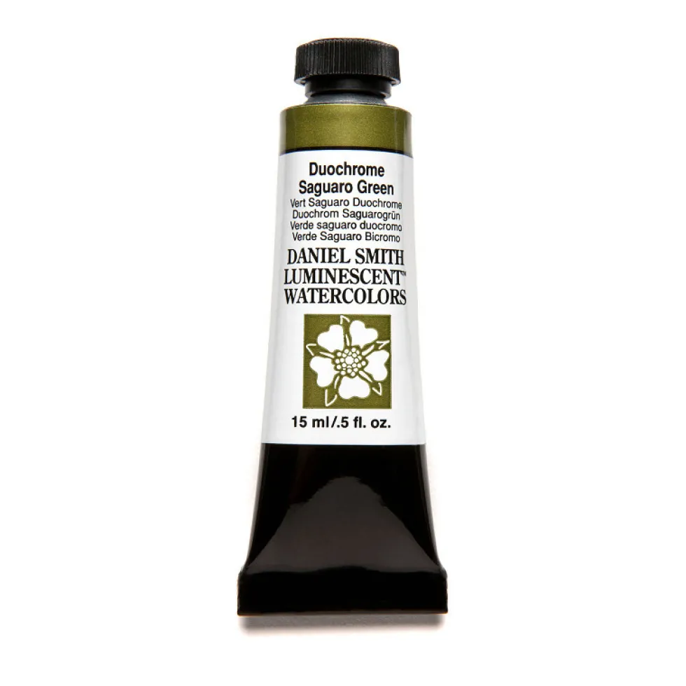 Farba akwarelowa Extra Fine Luminescent - Daniel Smith - Duochrome Saguaro Green, 15 ml