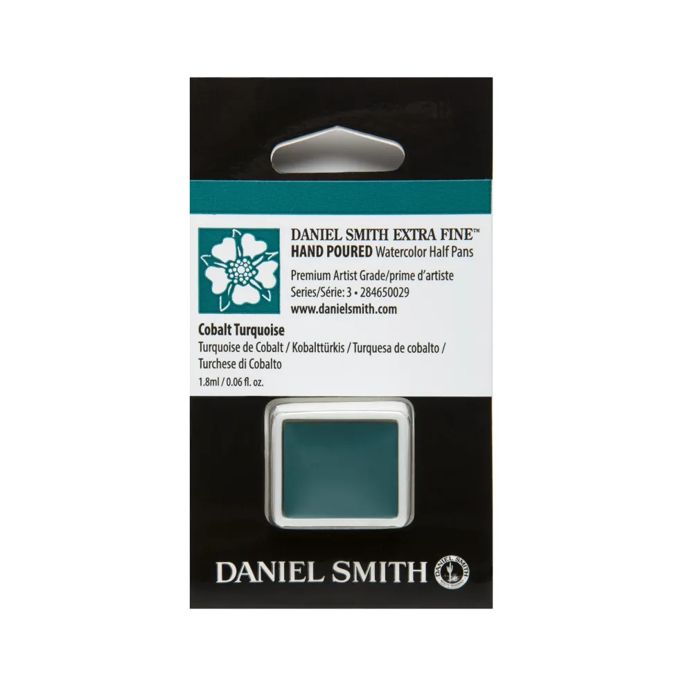 Farba akwarelowa Extra Fine w półkostce - Daniel Smith - Cobalt Turquoise