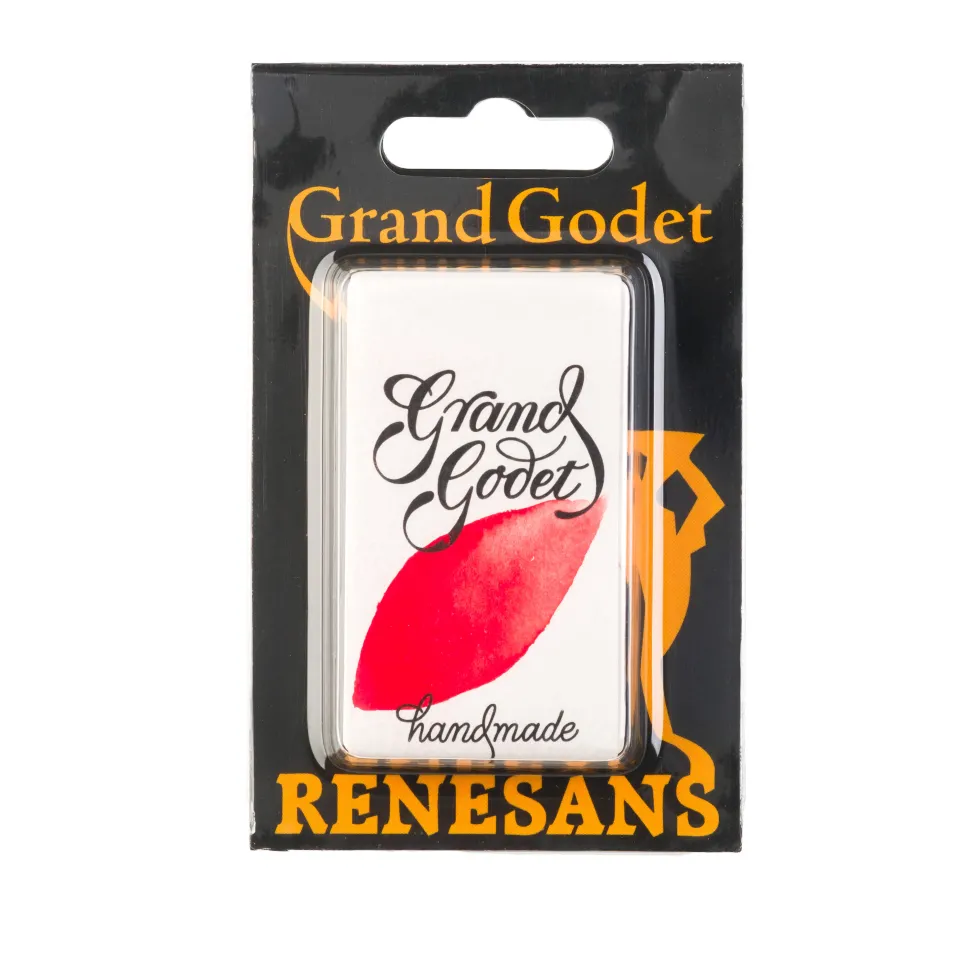 Farba akwarelowa Grand Godet w kostce - Renesans - 7 Cadmium Red Deep