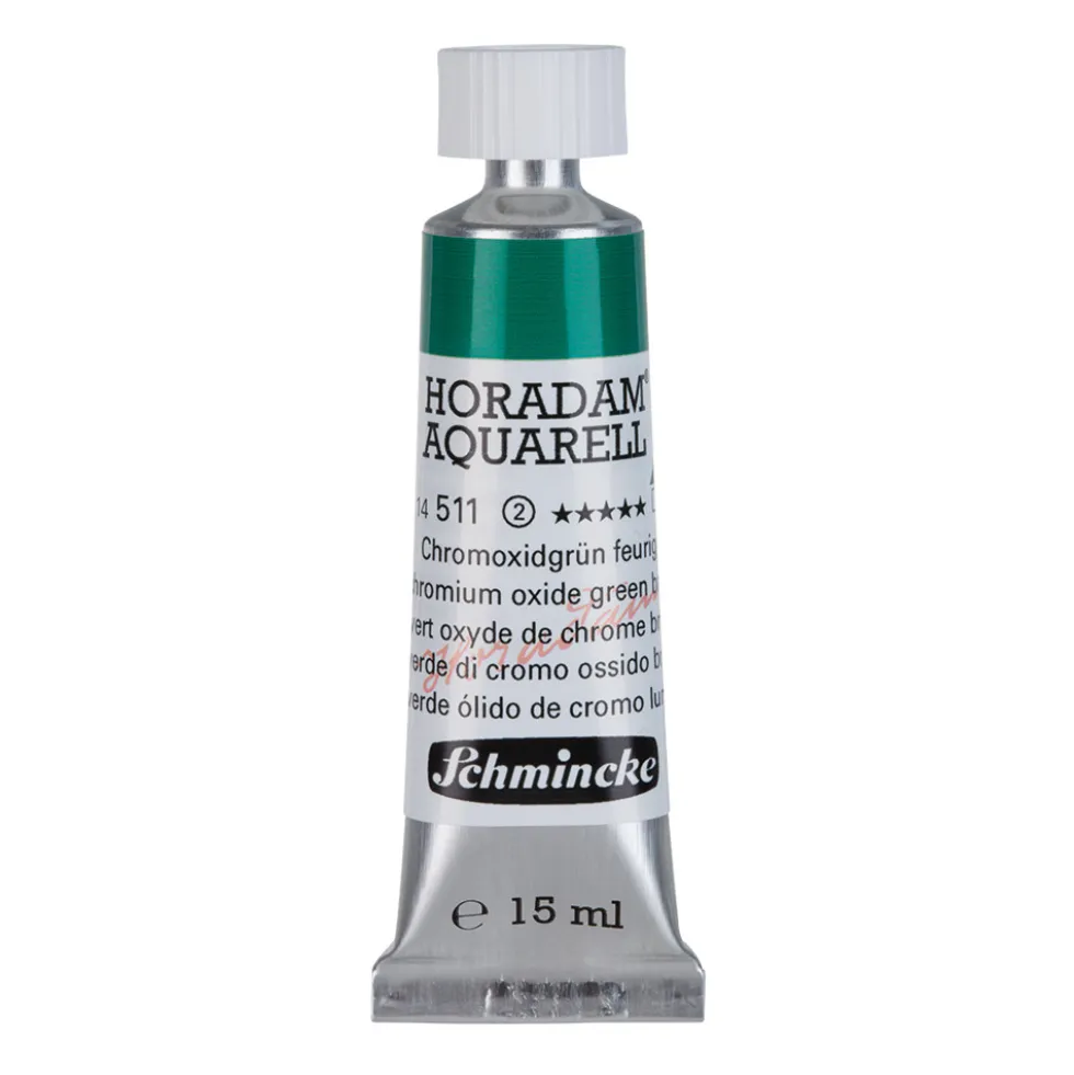 Farba akwarelowa Horadam Aquarell - Schmincke - 512, Chromium Oxide Green, 15 ml