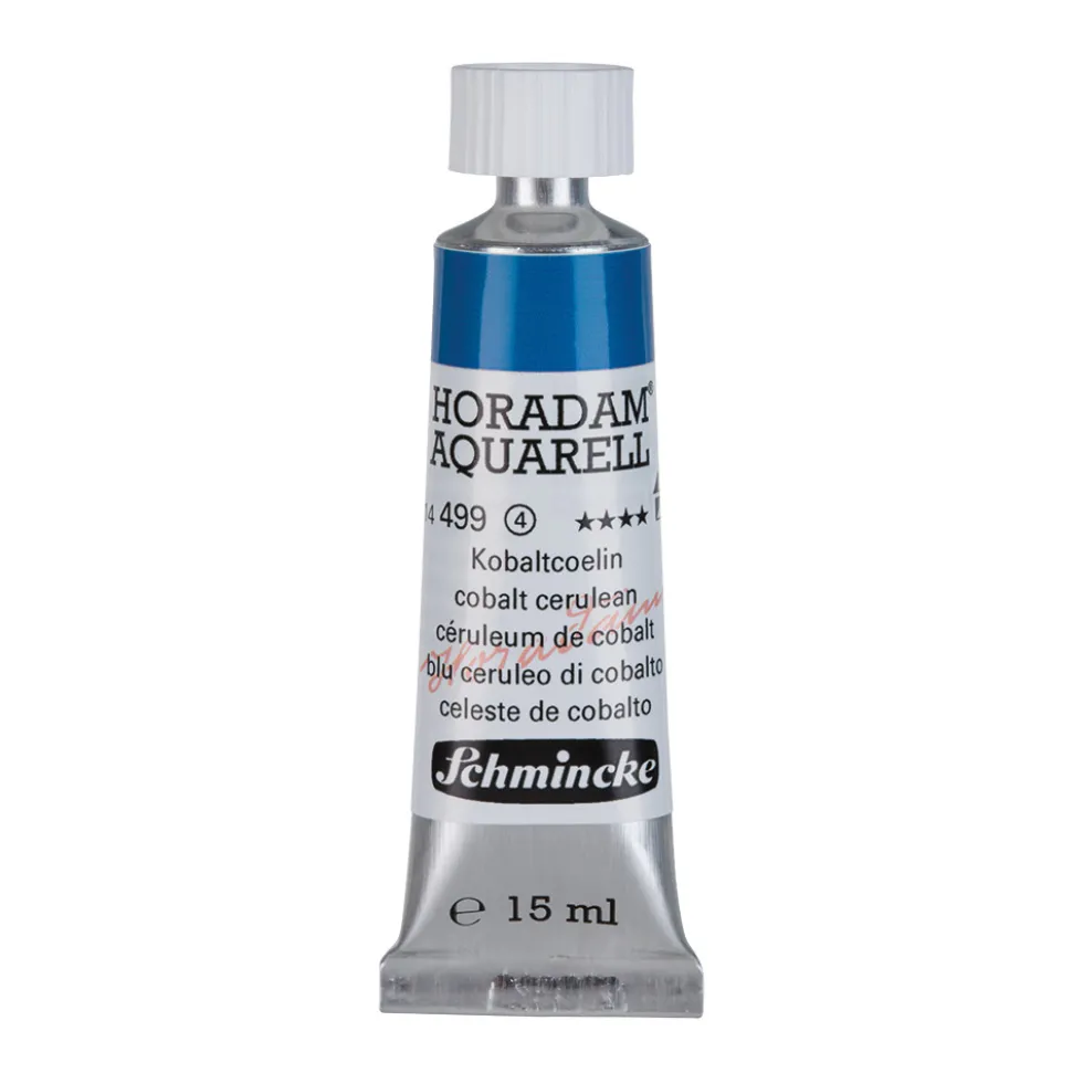Farba akwarelowa Horadam Aquarell - Schmincke - 499, Cobalt Cerulean, 15 ml