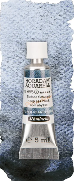 Farba akwarelowa Horadam Aquarell - Schmincke - 955, Deep Sea Black, 5 ml