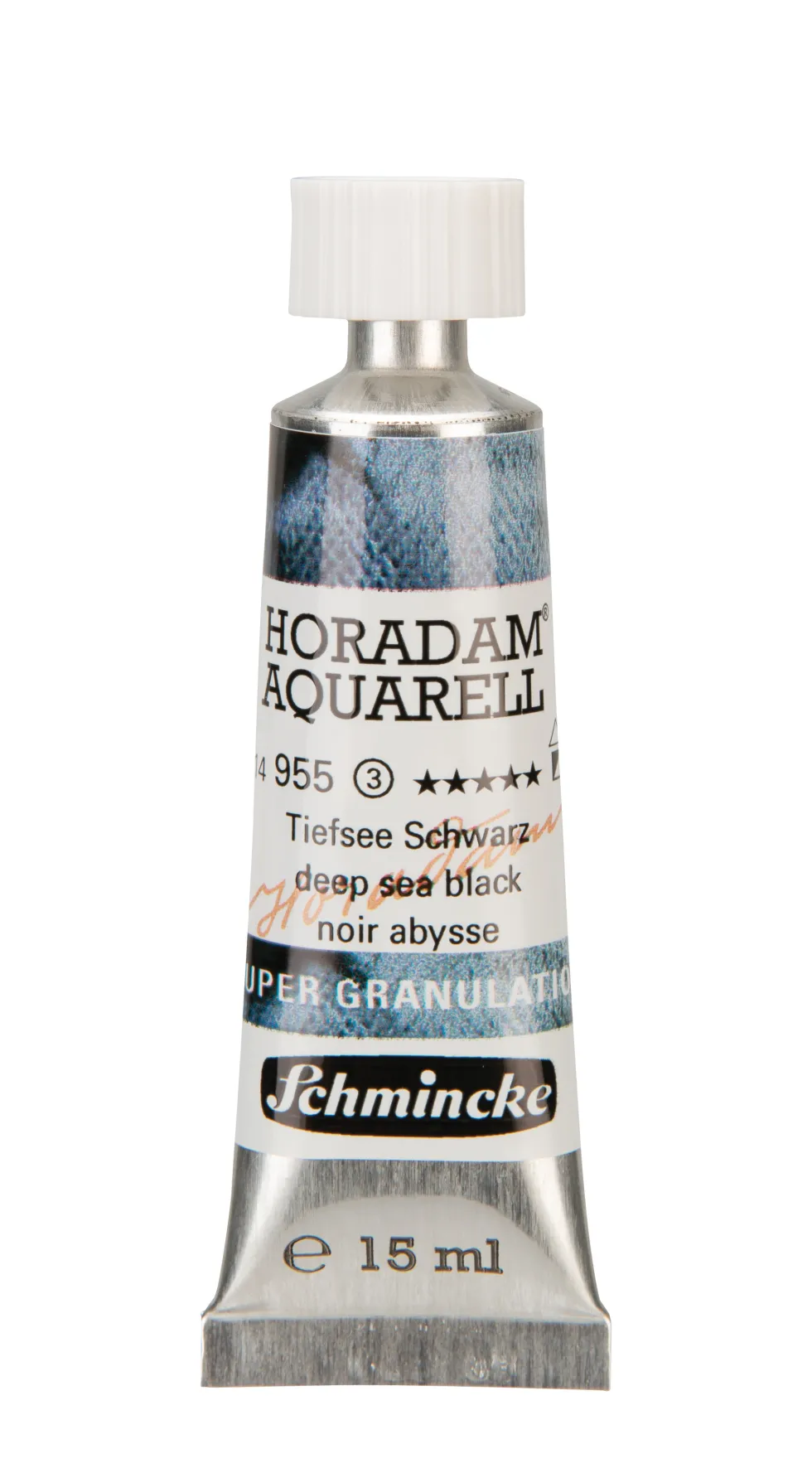 Farba akwarelowa Horadam Aquarell - Schmincke - 955, Deep Sea Black, 15 ml