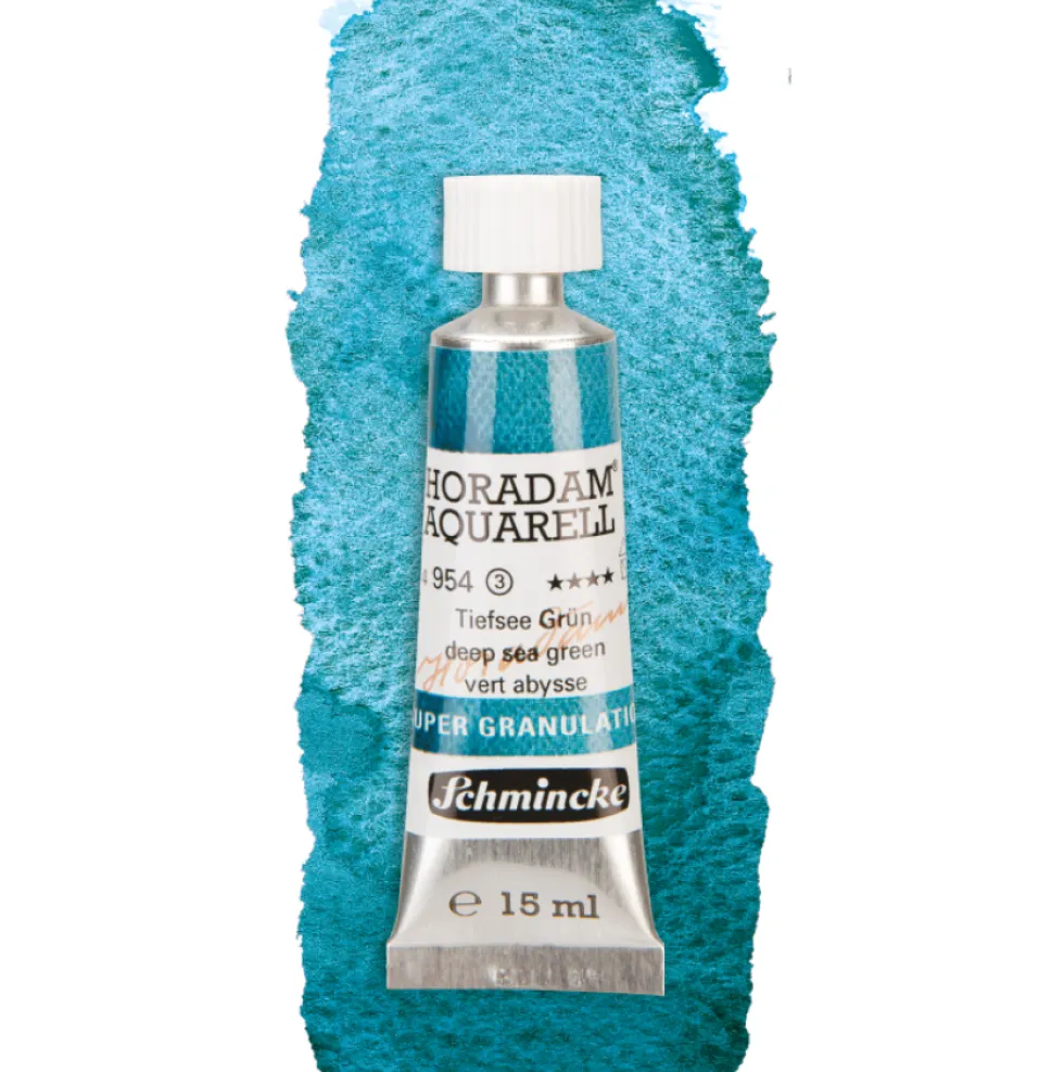 Farba akwarelowa Horadam Aquarell - Schmincke - 954, Deep Sea Green, 15 ml
