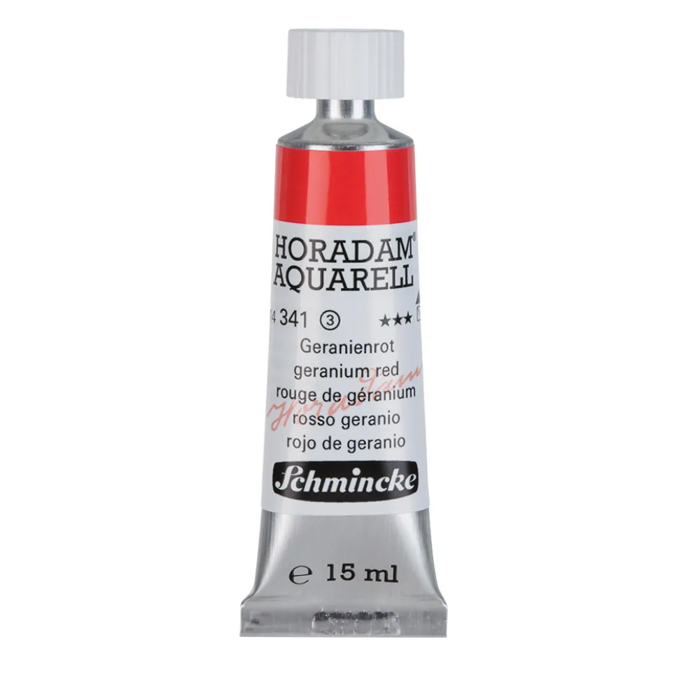 Farba akwarelowa Horadam Aquarell - Schmincke - 341, Geranium Red, 15 ml