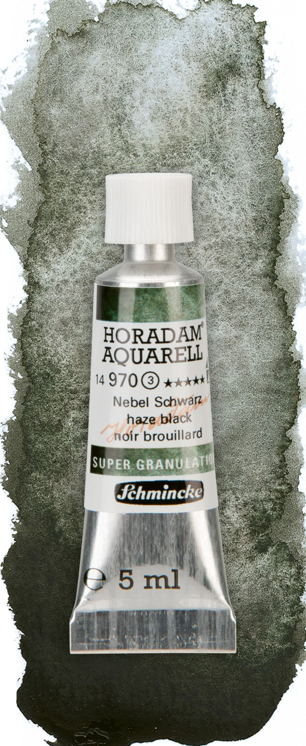Farba akwarelowa Horadam Aquarell - Schmincke - 970, Haze Black, 5 ml