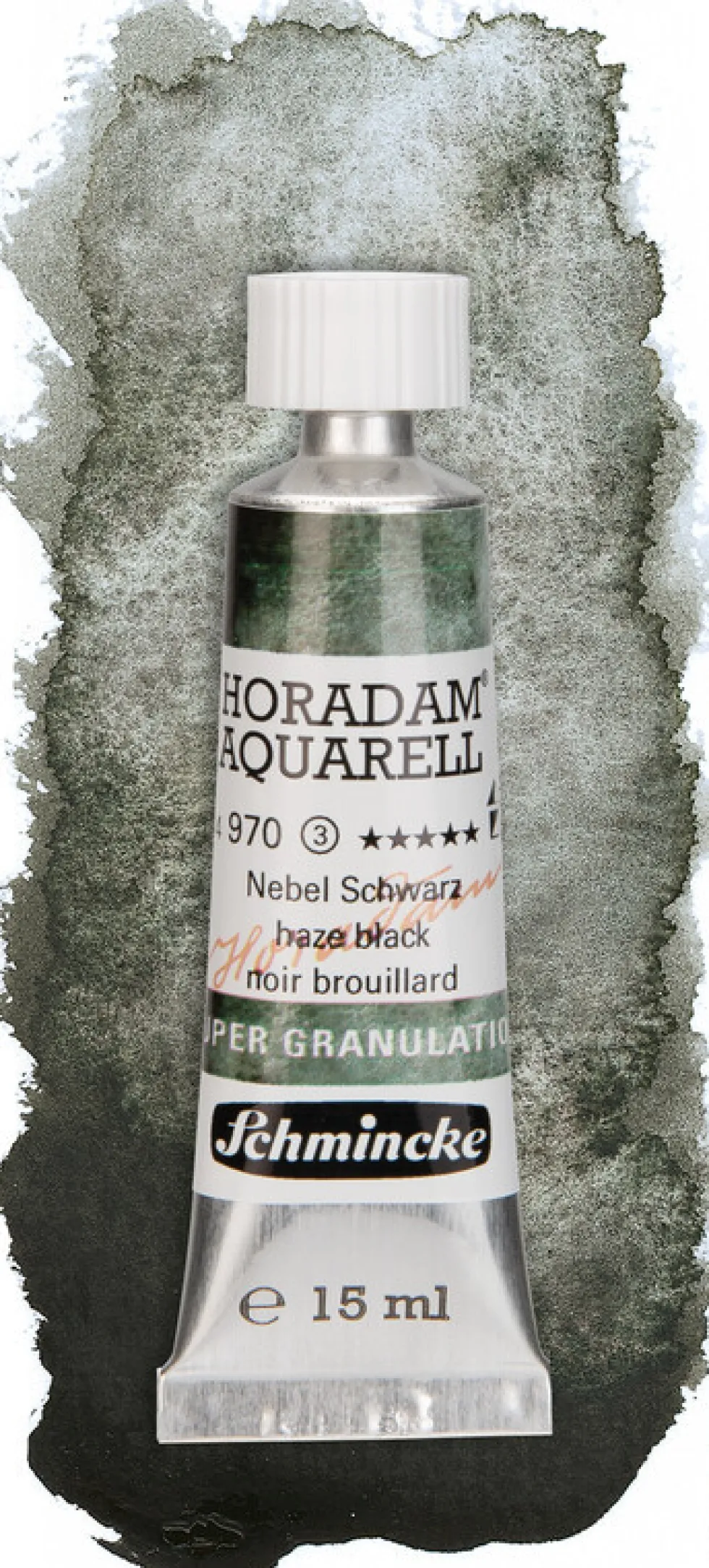 Farba akwarelowa Horadam Aquarell - Schmincke - 970, Haze Black, 15 ml