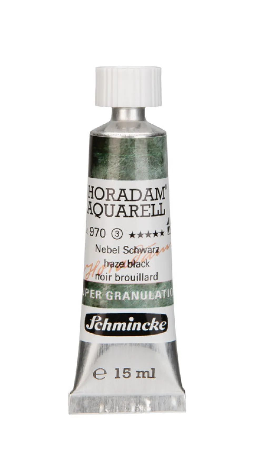 Farba akwarelowa Horadam Aquarell - Schmincke - 970, Haze Black, 15 ml