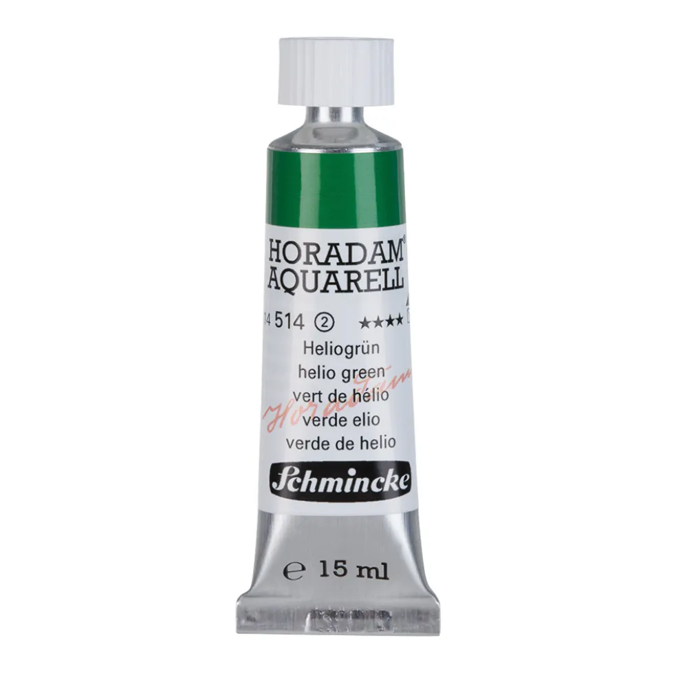 Farba akwarelowa Horadam Aquarell - Schmincke - 514, Helio Green, 15 ml