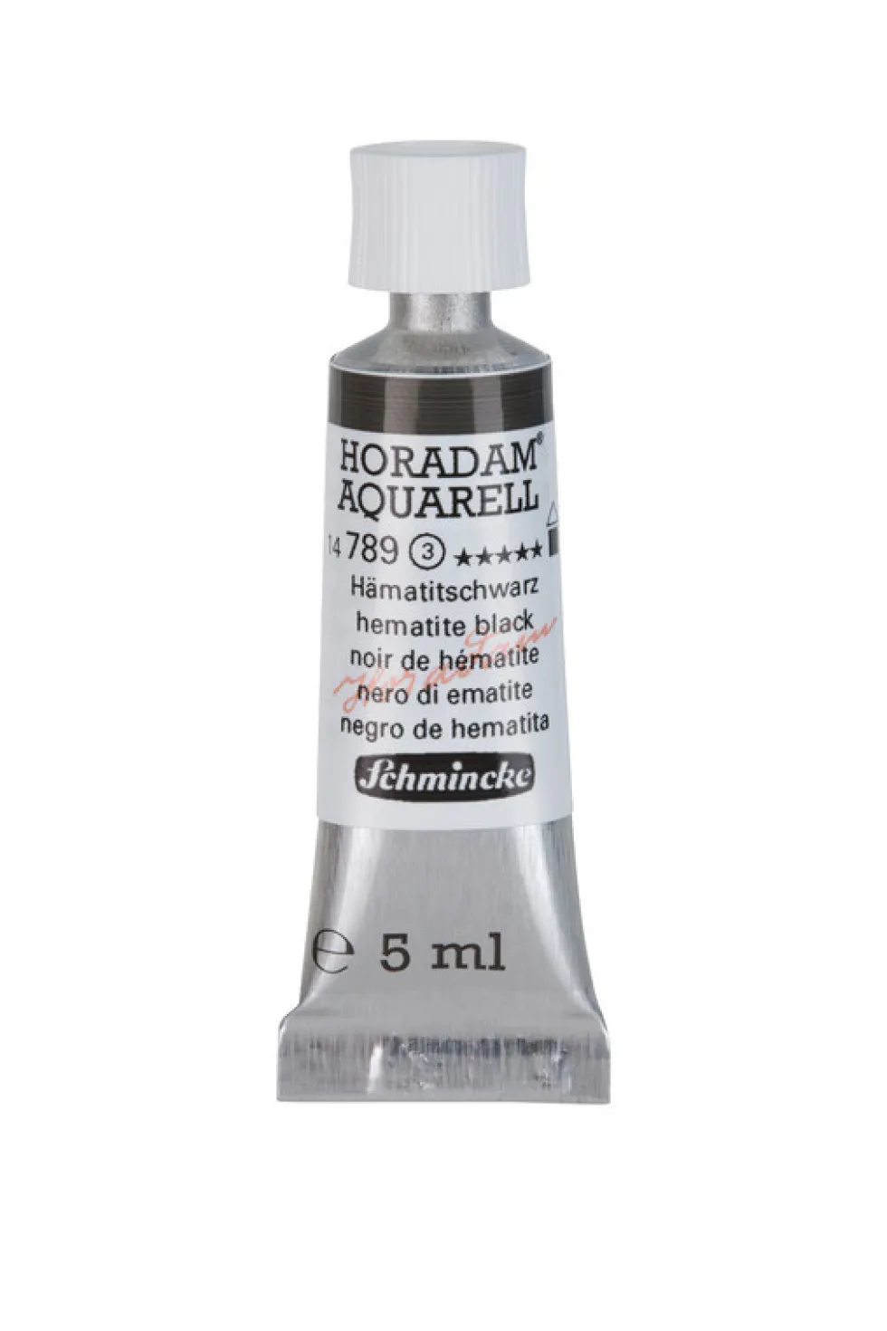 Farba akwarelowa Horadam Aquarell - Schmincke - 789, Hematite Black, 5 ml
