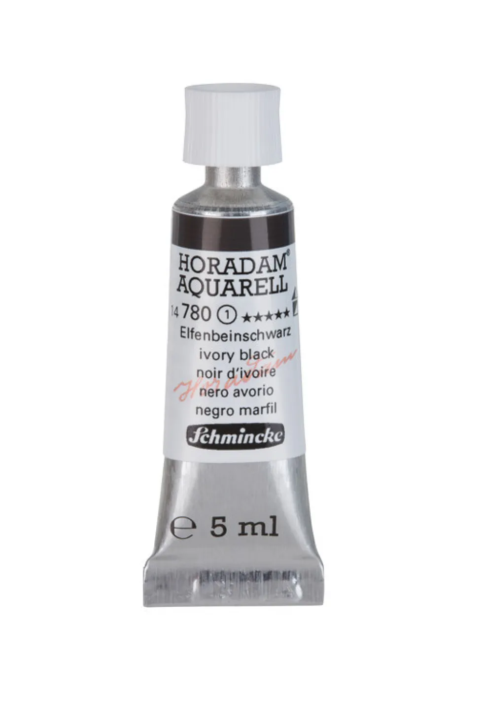 Farba akwarelowa Horadam Aquarell - Schmincke - 780, Ivory Black, 5 ml