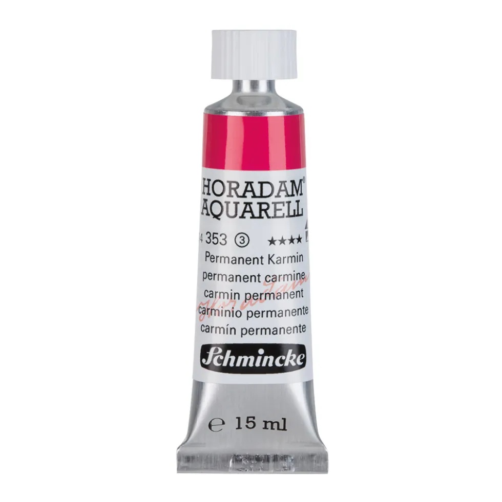 Farba akwarelowa Horadam Aquarell - Schmincke - 353, Permanent Carmine, 15 ml