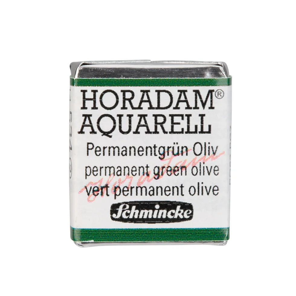 Farba akwarelowa Horadam Aquarell - Schmincke - 534, Permanent Green Olive