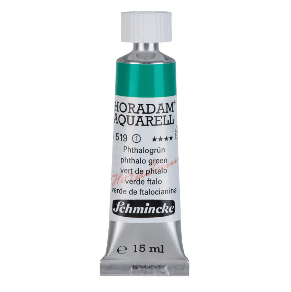 Farba akwarelowa Horadam Aquarell - Schmincke - 519, Phthalo Green, 15 ml