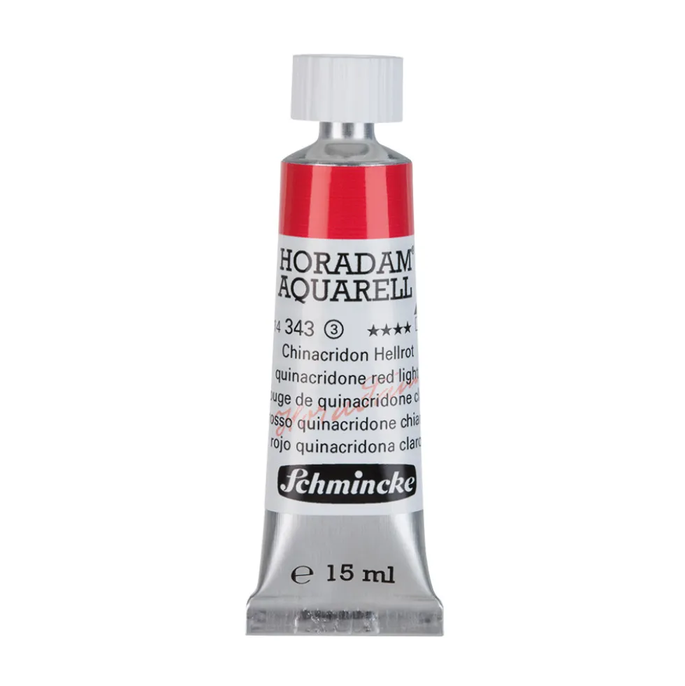 Farba akwarelowa Horadam Aquarell - Schmincke - 343, Quinacridone Red Light, 15 ml
