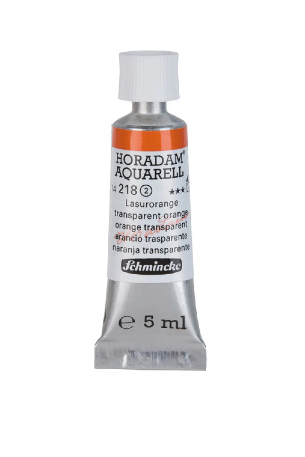 Farba akwarelowa Horadam Aquarell - Schmincke - 218, Transparent Orange, 5 ml