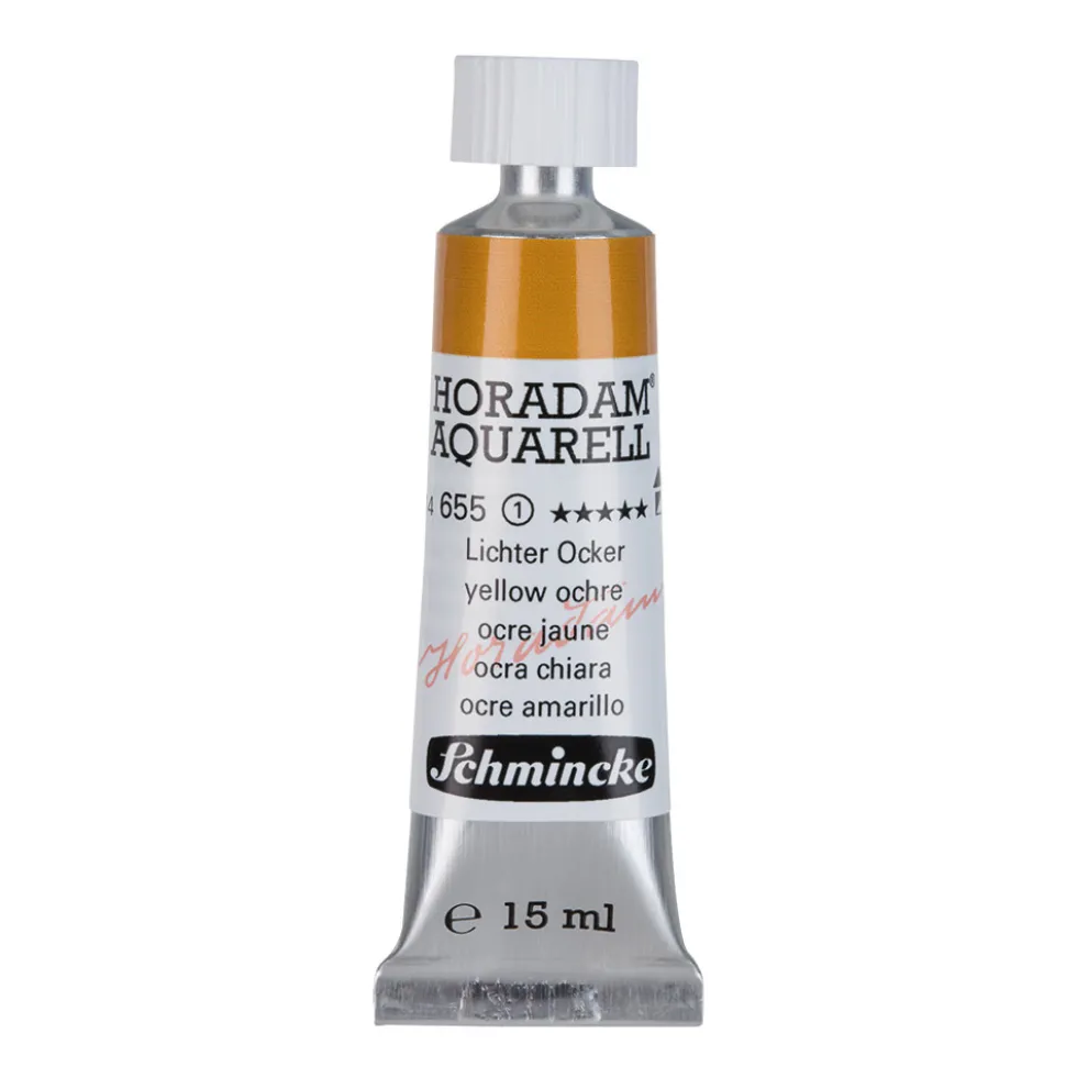 Farba akwarelowa Horadam Aquarell - Schmincke - 655, Yellow Ochre, 15 ml