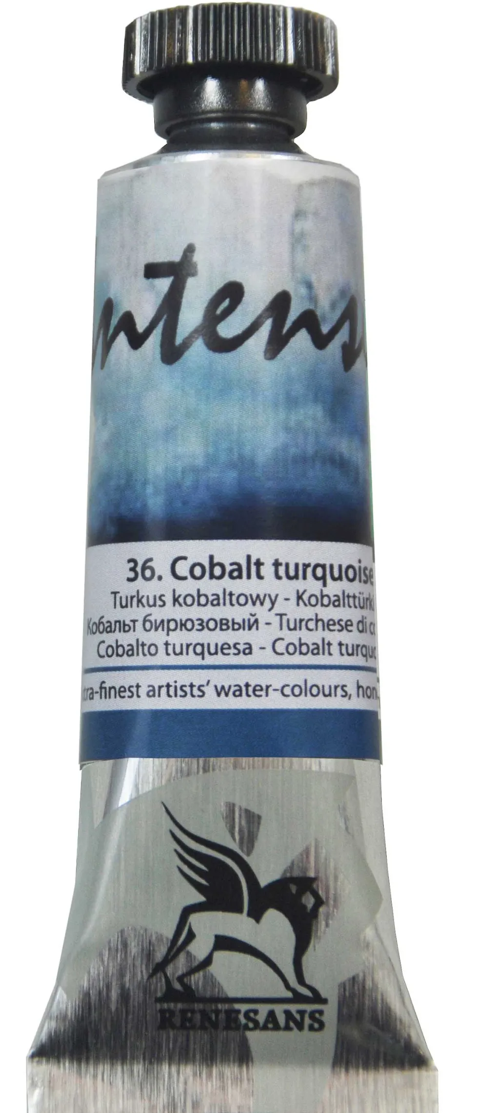 Farba akwarelowa Intense Water- Renesans - 36, cobalt turquoise, 15 ml