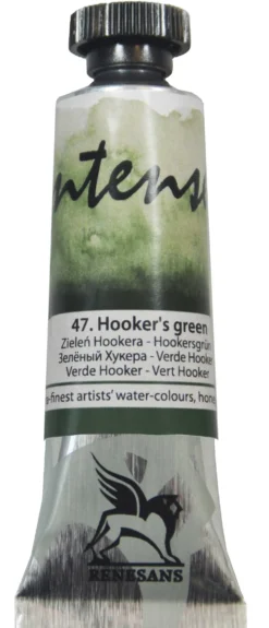 Farba akwarelowa Intense Water - Renesans - 47, Hooker's green, 15 ml