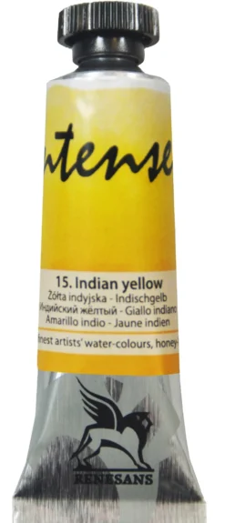 Farba akwarelowa Intense Water - Renesans - 15, indian yellow, 15 ml