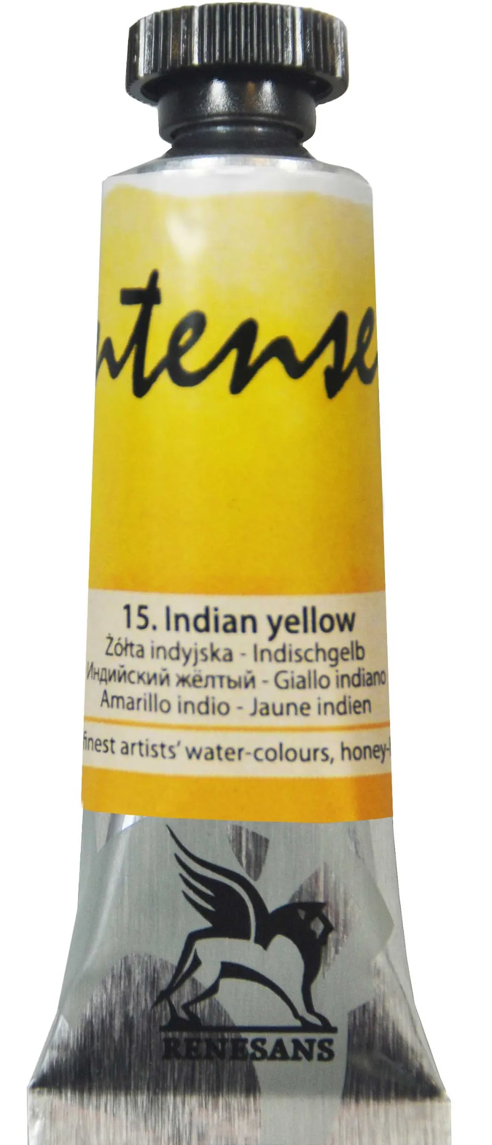 Farba akwarelowa Intense Water - Renesans - 15, indian yellow, 15 ml