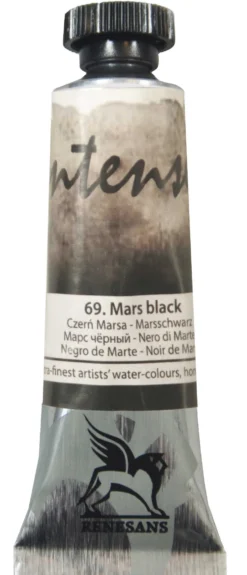 Farba akwarelowa Intense Water - Renesans - 69, Mars black, 15 ml