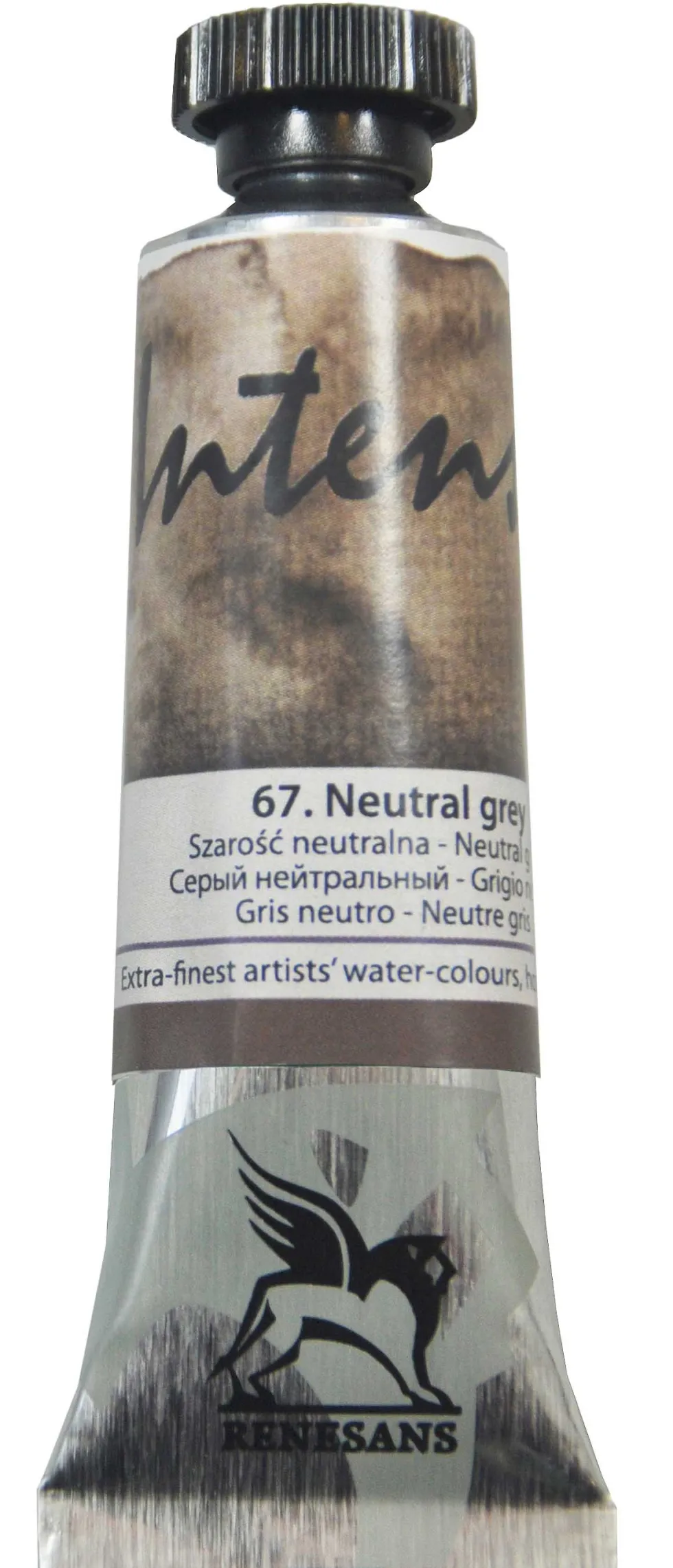 Farba akwarelowa Intense Water - Renesans - 67, neutral grey, 15 ml