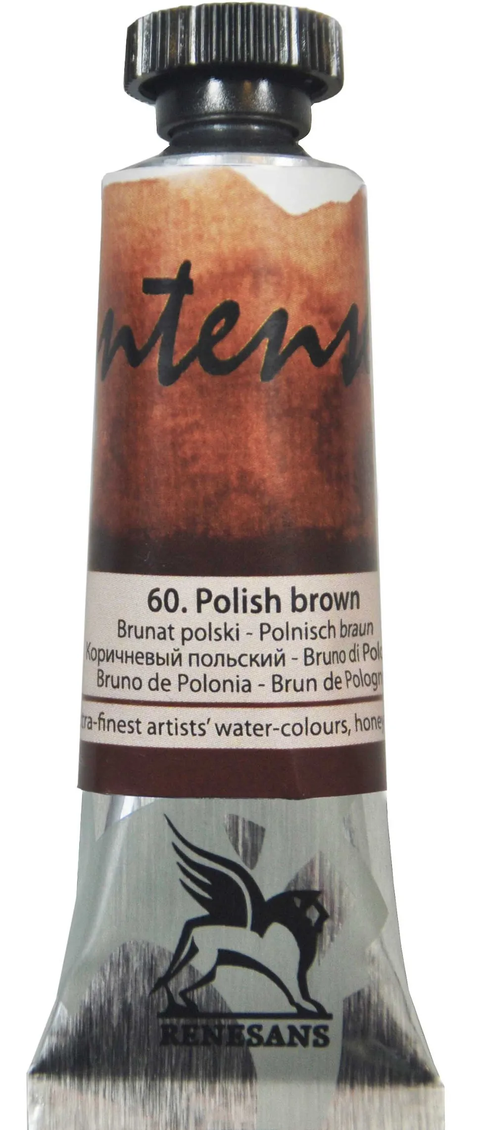 Farba akwarelowa Intense Water - Renesans - 60, polish brown, 15 ml