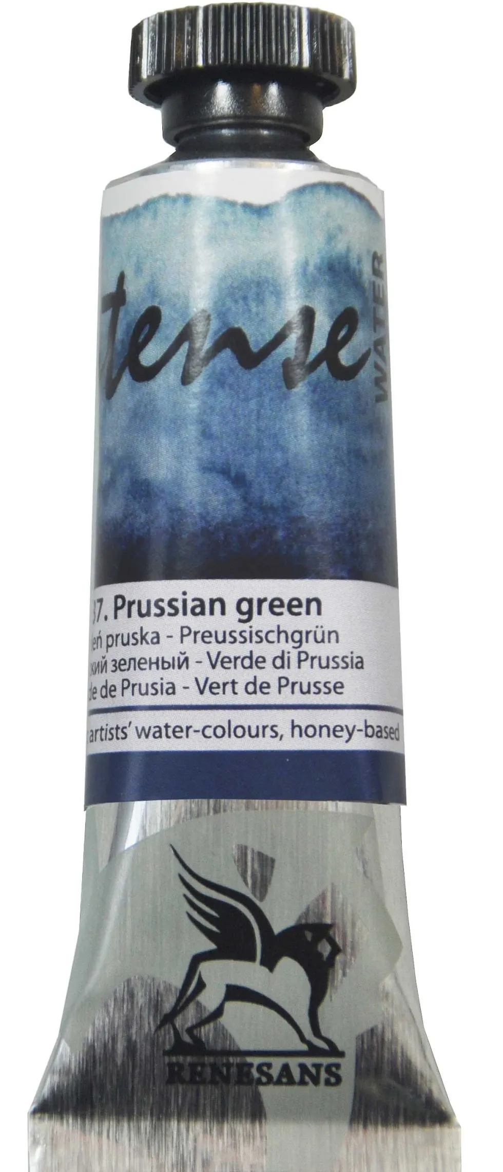 Farba akwarelowa Intense Water - Renesans - 37, prussian green, 15 ml