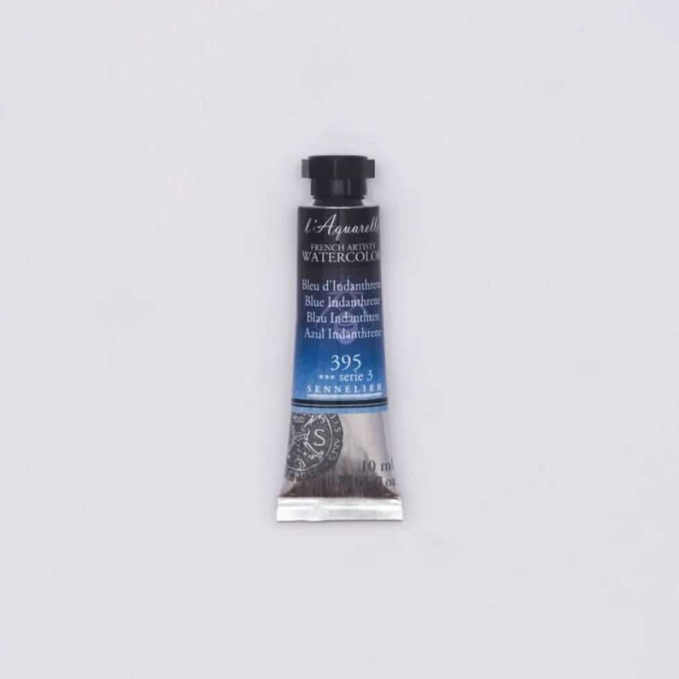 Farba akwarelowa l’Aquarelle - Sennelier - 395, Blue Indanthrene, 10 ml