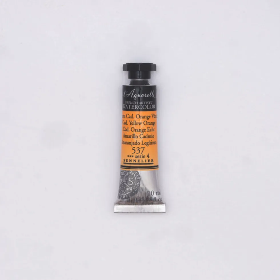 Farba akwarelowa l’Aquarelle - Sennelier - 537, Cadmium Yellow Orange, 10 ml