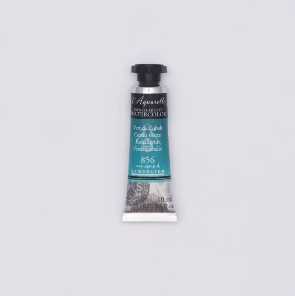 Farba akwarelowa l’Aquarelle - Sennelier - 856, Cobalt Green, 10 ml
