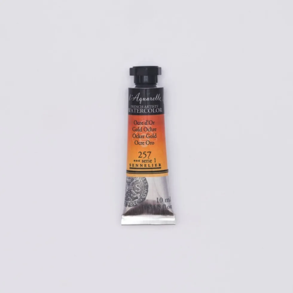 Farba akwarelowa l’Aquarelle - Sennelier - 257, Gold Ochre, 10 ml