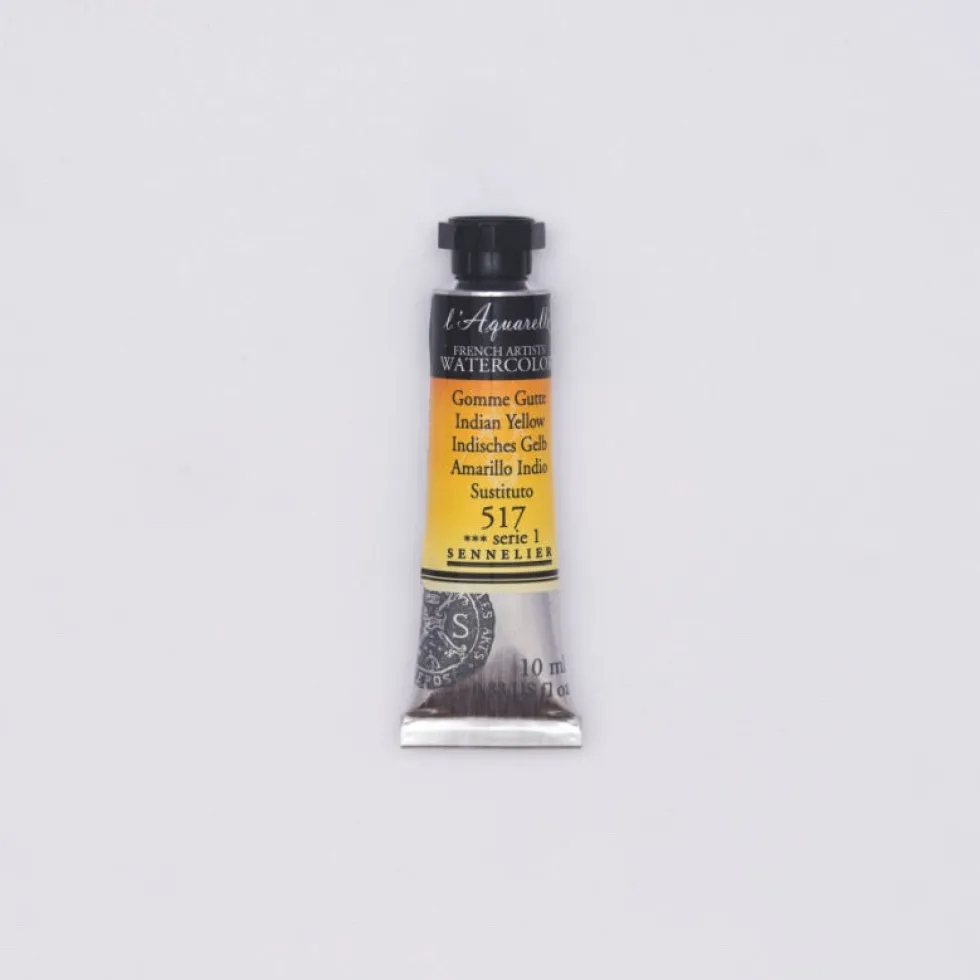 Farba akwarelowa l’Aquarelle - Sennelier - 517 Indian Yellow 10 ml