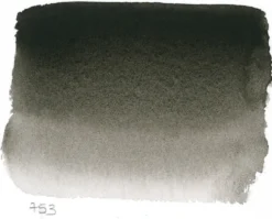 Farba akwarelowa l’Aquarelle - Sennelier - 753, Lamp Black, 10 ml