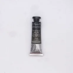 Farba akwarelowa l’Aquarelle - Sennelier - 753, Lamp Black, 10 ml