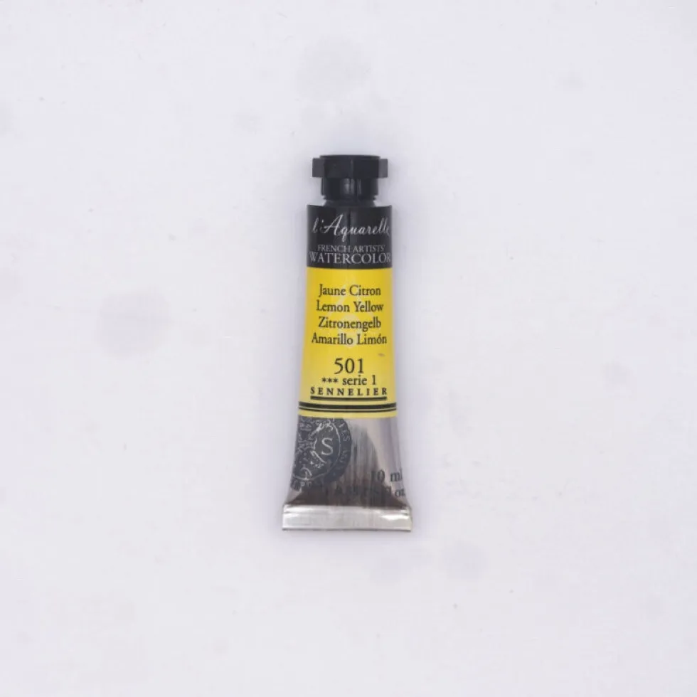 Farba akwarelowa l’Aquarelle - Sennelier - 501 Lemon Yellow 10 ml