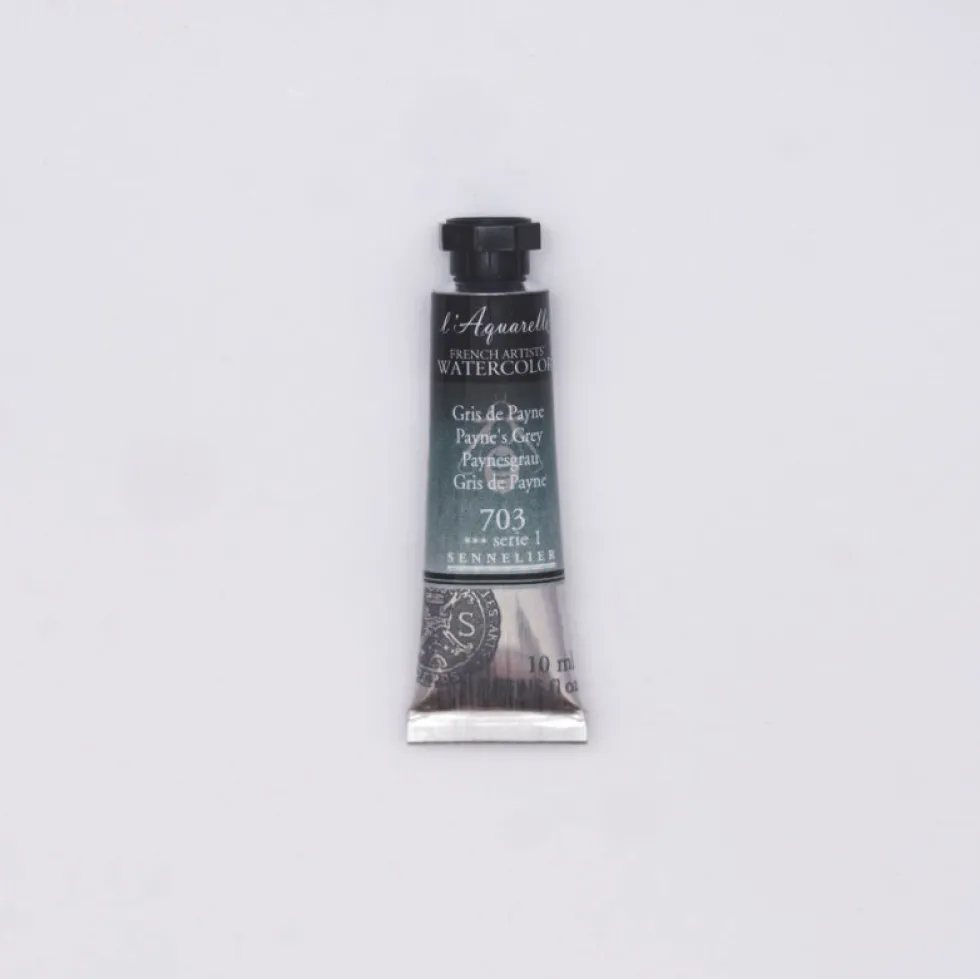 Farba akwarelowa l’Aquarelle - Sennelier - 703, Payne's Grey, 10 ml