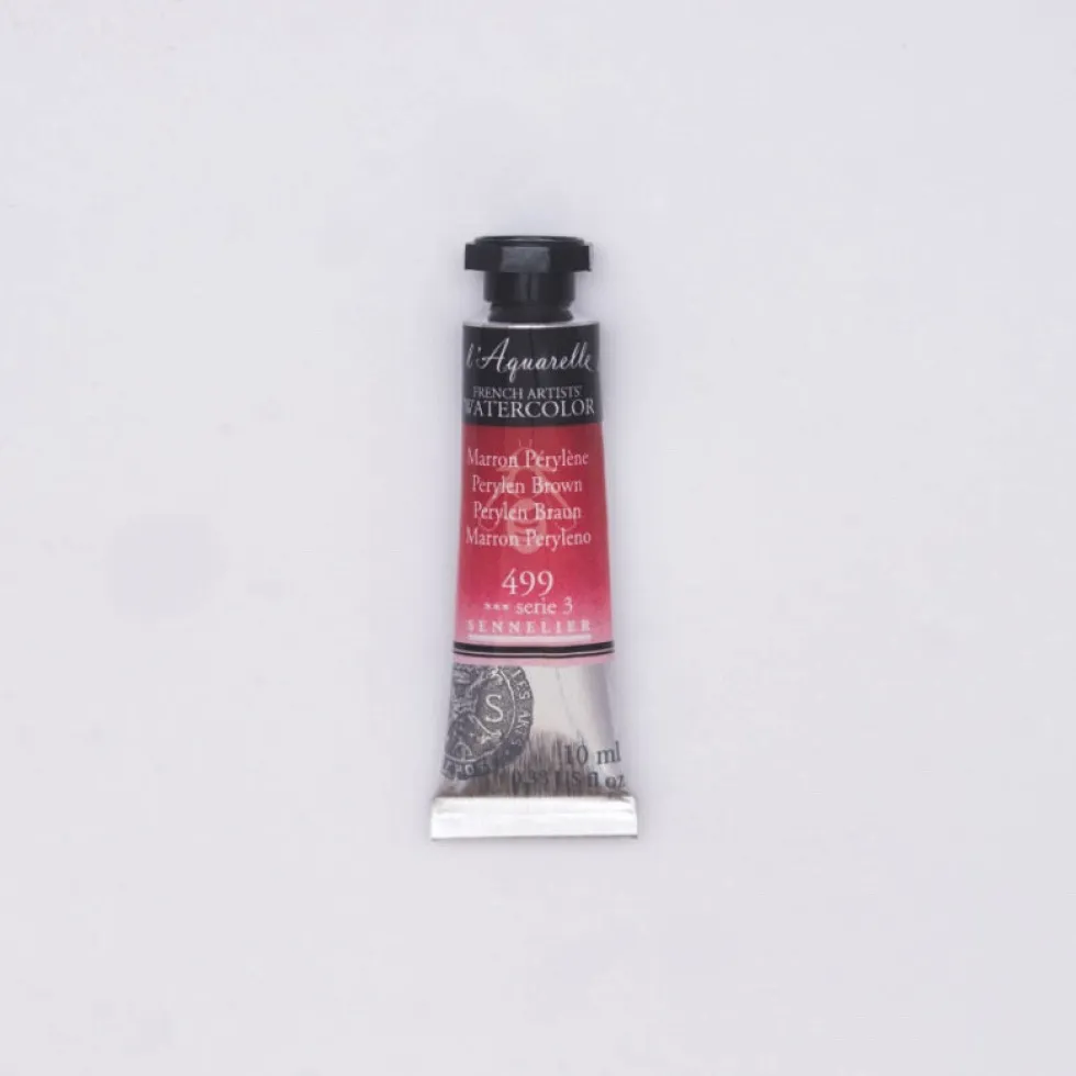 Farba akwarelowa l’Aquarelle - Sennelier - 499 Perylen Brown 10 ml