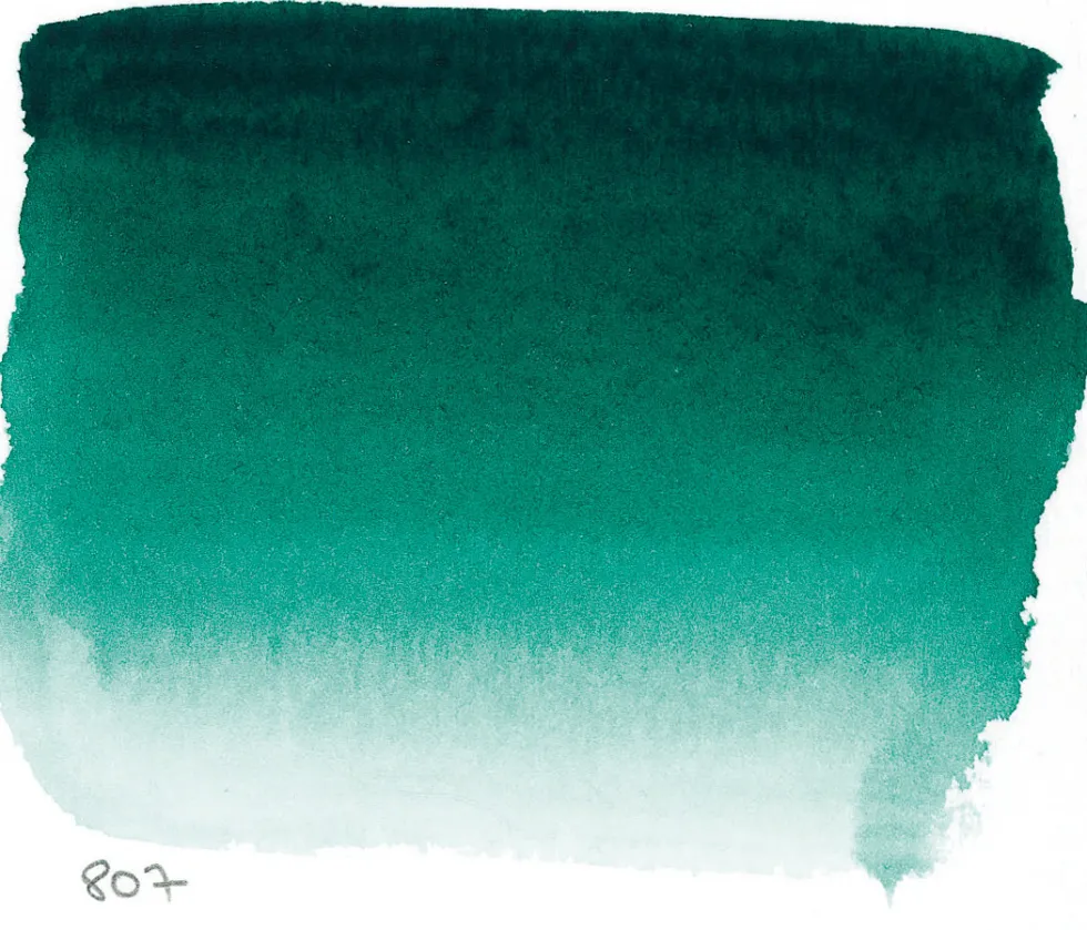 Farba akwarelowa l’Aquarelle - Sennelier - 807, Phthalo Green Deep, 10 ml