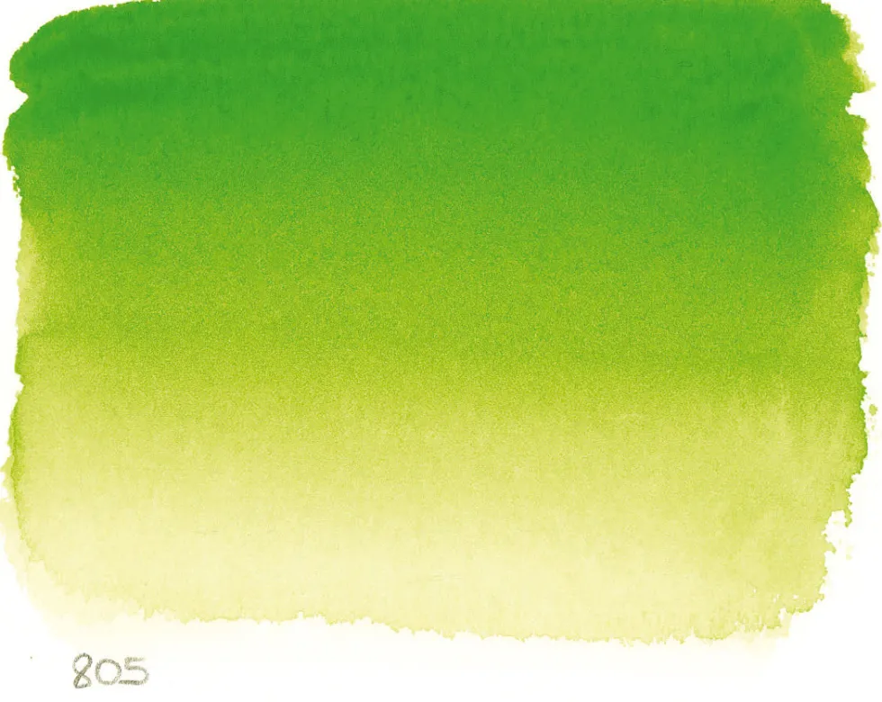 Farba akwarelowa l’Aquarelle - Sennelier - 805, Phthalo Green Light, 10 ml