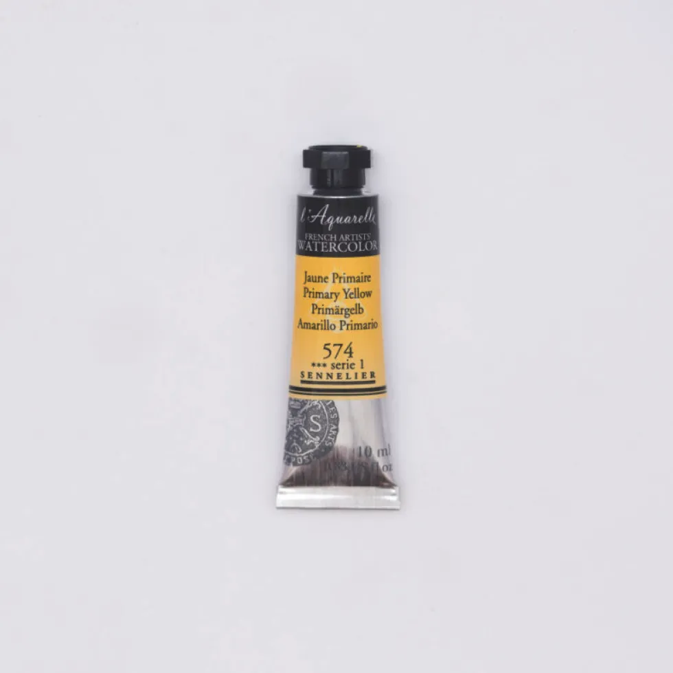 Farba akwarelowa l’Aquarelle - Sennelier - 574, Primary Yellow, 10 ml