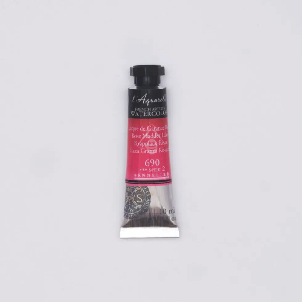 Farba akwarelowa l’Aquarelle - Sennelier - 690, Rose Madder Lake, 10 ml