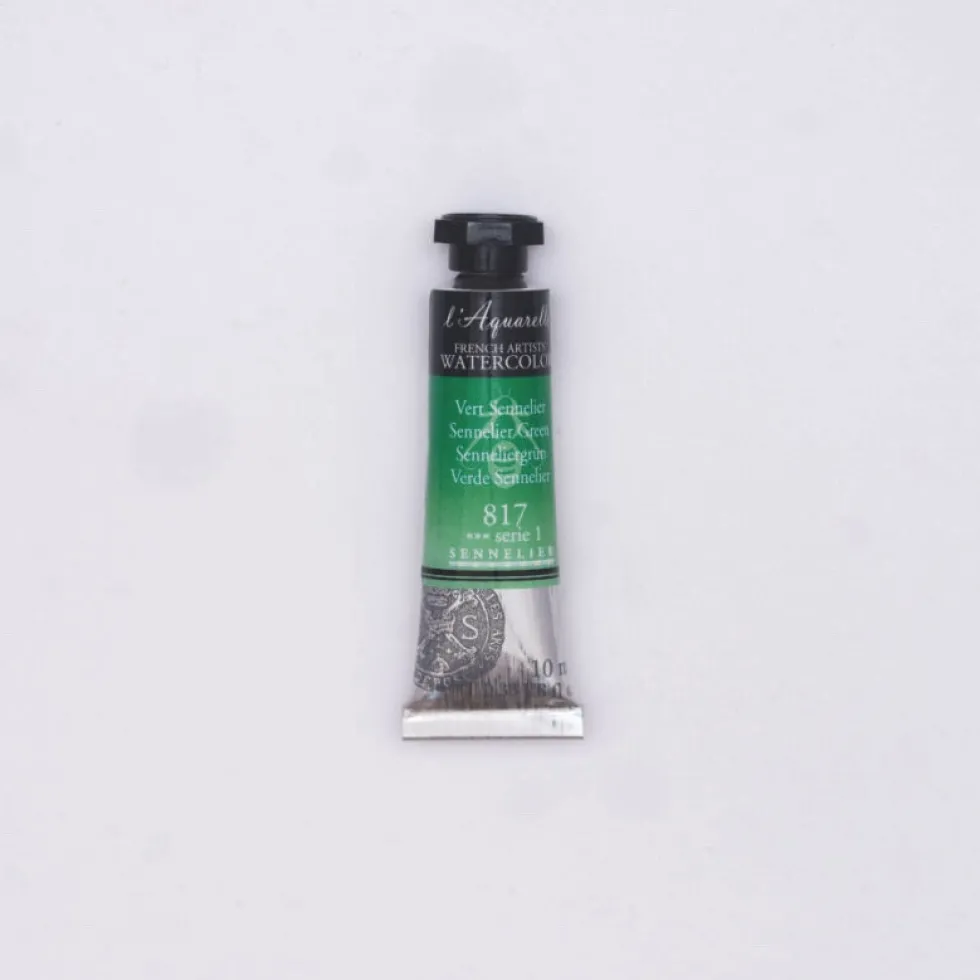 Farba akwarelowa l’Aquarelle - Sennelier - 817, Sennelier Green, 10 ml