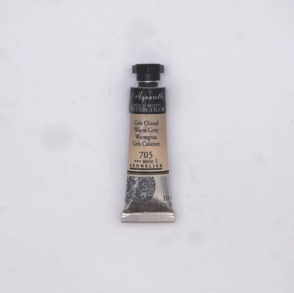 Farba akwarelowa l’Aquarelle - Sennelier - 705, Warm Grey, 10 ml